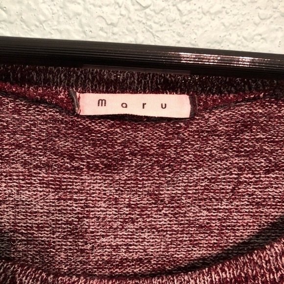 Maru Womens Sweater, Maroon - Picture 2 of 4